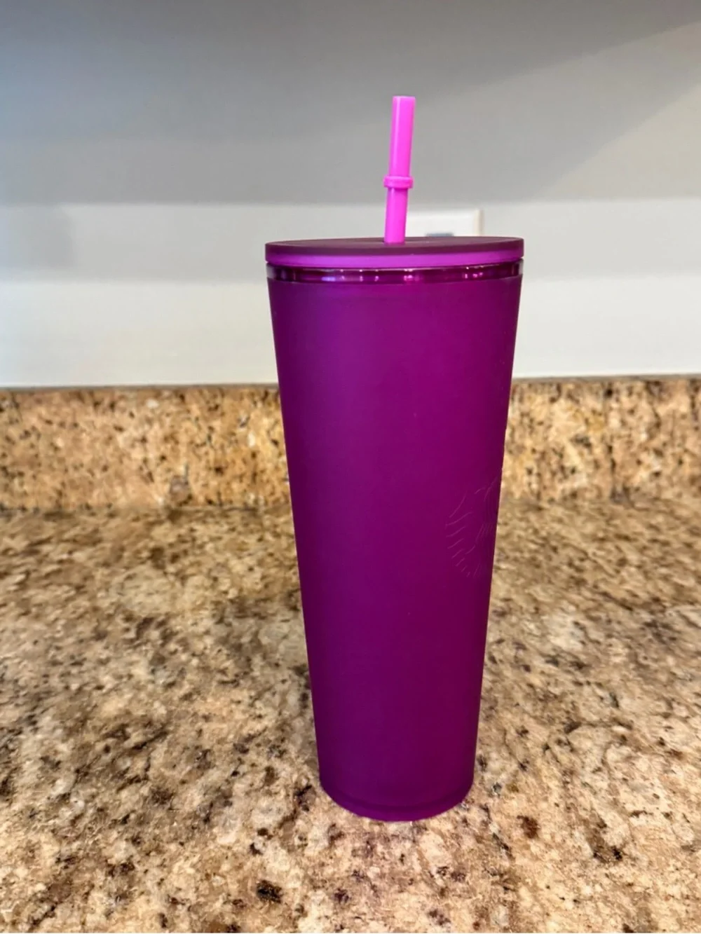 Starbucks Venti Purple Soft Touch Cold Cup Tumbler 2022